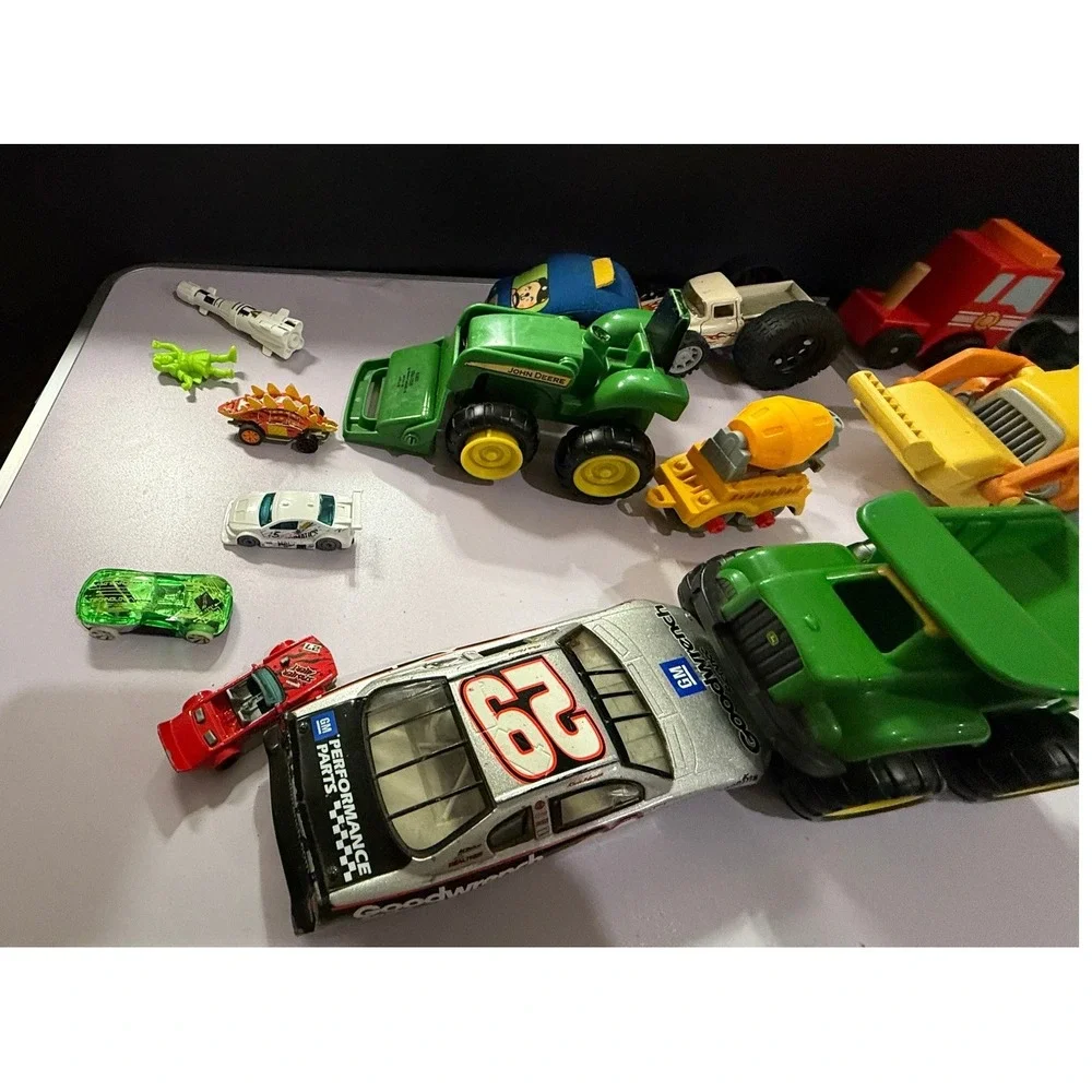 Mixed Toy‎ Vehicle Lot Trucks Tractors Cars John Deere NASCAR